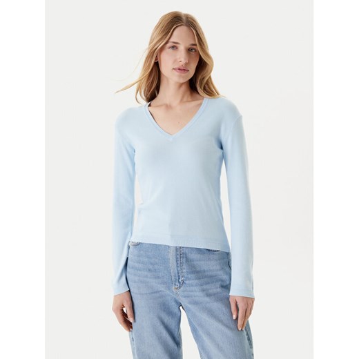 United Colors Of Benetton Sweter 1091D4625 Błękitny Slim Fit ze sklepu MODIVO w kategorii Swetry damskie - zdjęcie 184158412