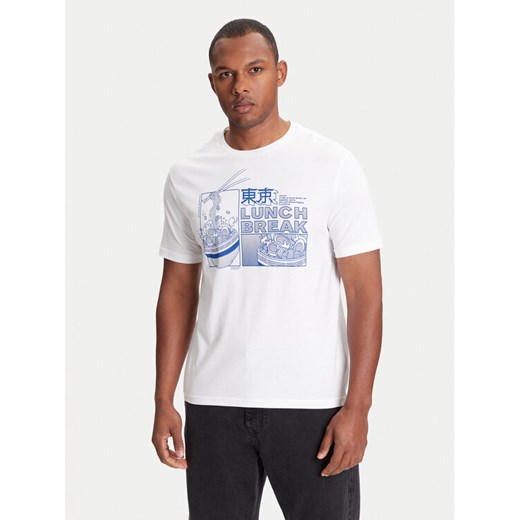 United Colors Of Benetton T-Shirt 3I1XU10A4 Biały Relaxed Fit ze sklepu MODIVO w kategorii T-shirty męskie - zdjęcie 184158423