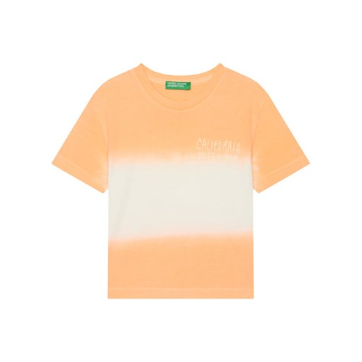 United Colors Of Benetton T-Shirt 3NPDG10J5 Pomarańczowy Regular Fit ze sklepu MODIVO w kategorii T-shirty chłopięce - zdjęcie 184158444