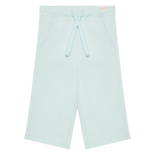 United Colors Of Benetton Spodnie dresowe 3UNIGF04P Zielony Wide Leg ze sklepu MODIVO w kategorii Spodnie dziewczęce - zdjęcie 184158453