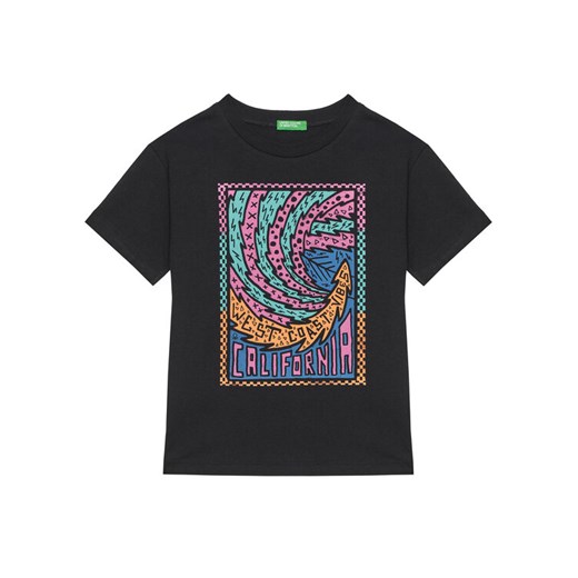 United Colors Of Benetton T-Shirt 3I1XC10P7 Czarny Regular Fit ze sklepu MODIVO w kategorii T-shirty chłopięce - zdjęcie 184158461