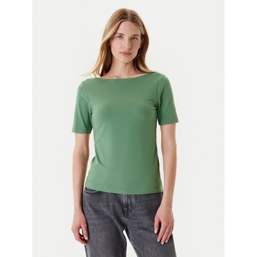 United Colors Of Benetton T-Shirt 3FJHD109K Zielony Slim Fit ze sklepu MODIVO w kategorii Bluzki damskie - zdjęcie 184158464