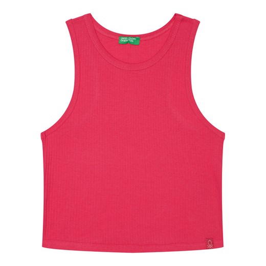 United Colors Of Benetton Top 31H3CH01F Różowy Slim Fit ze sklepu MODIVO w kategorii Bluzki dziewczęce - zdjęcie 184158470