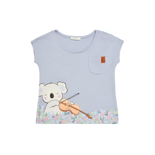 United Colors Of Benetton T-Shirt 3I1XA105X Niebieski Boxy Fit ze sklepu MODIVO w kategorii Bluzki dziewczęce - zdjęcie 184158472