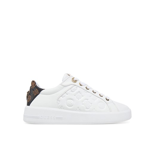 Guess Sneakersy FLJRON FAL12 Biały ze sklepu MODIVO w kategorii Buty sportowe damskie - zdjęcie 184158502