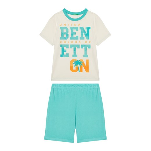 United Colors Of Benetton Piżama 30960P08O Niebieski Regular Fit ze sklepu MODIVO w kategorii Piżamy dziecięce - zdjęcie 184158503