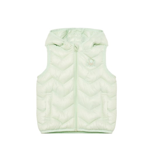 United Colors Of Benetton Kamizelka 21INGJ00H Zielony Regular Fit ze sklepu MODIVO w kategorii Kamizelki dziewczęce - zdjęcie 184158514