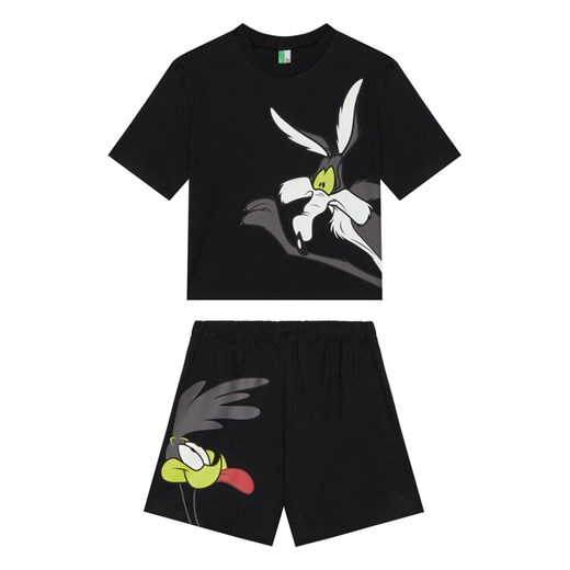 United Colors Of Benetton Piżama 30960P08T Czarny Regular Fit ze sklepu MODIVO w kategorii Piżamy dziecięce - zdjęcie 184158531