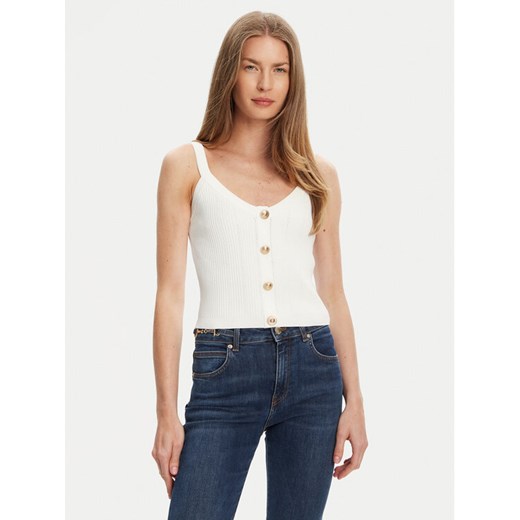 Guess Top W5YR10 Z0130 Biały Regular Fit ze sklepu MODIVO w kategorii Bluzki damskie - zdjęcie 184158532