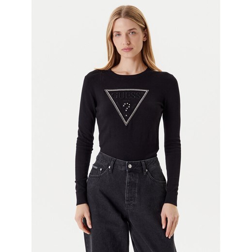 Guess Sweter W5YR23 Z2NQ2 Czarny Regular Fit ze sklepu MODIVO w kategorii Swetry damskie - zdjęcie 184158542