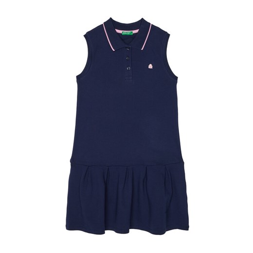 United Colors Of Benetton Sukienka codzienna 3F9HCV012 Granatowy Regular Fit ze sklepu MODIVO w kategorii Sukienki dziewczęce - zdjęcie 184158544