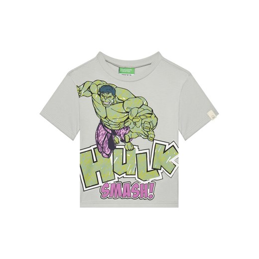 United Colors Of Benetton T-Shirt 35RYG10I1 Szary Regular Fit ze sklepu MODIVO w kategorii T-shirty chłopięce - zdjęcie 184158552
