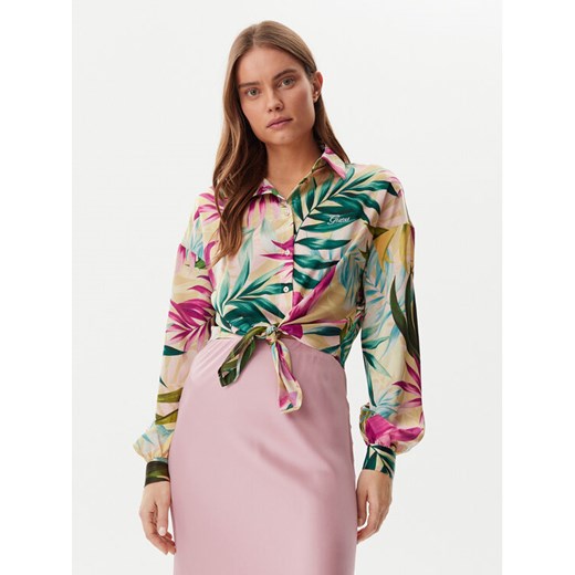 Guess Koszula W5GH0IWH9C2 Kolorowy Classic Fit ze sklepu MODIVO w kategorii Koszule damskie - zdjęcie 184158571