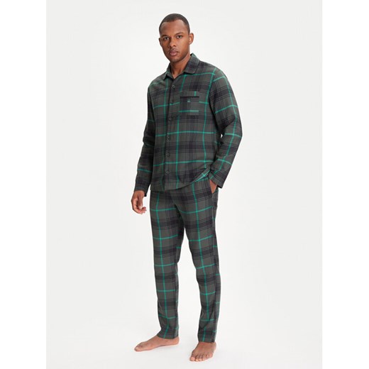 United Colors Of Benetton Piżama 43UL4P00A Zielony Regular Fit ze sklepu MODIVO w kategorii Piżamy męskie - zdjęcie 184158583