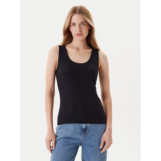 United Colors Of Benetton Top 3GA2DH010 Czarny Slim Fit ze sklepu MODIVO w kategorii Bluzki damskie - zdjęcie 184158594