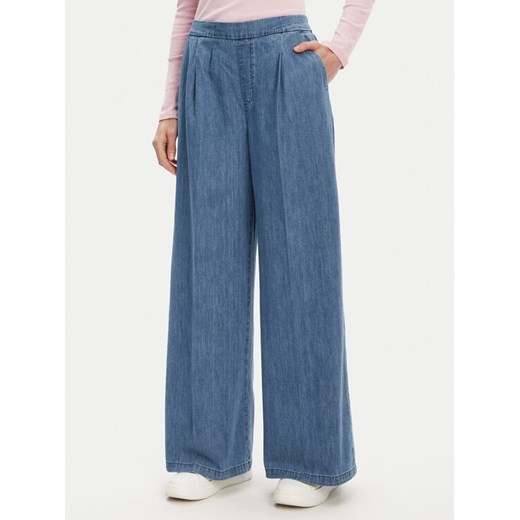 United Colors Of Benetton Spodnie palazzo 4KOWDF01B Niebieski Wide Leg ze sklepu MODIVO w kategorii Spodnie damskie - zdjęcie 184158613