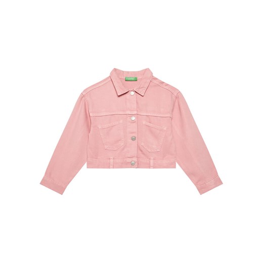 United Colors Of Benetton Kurtka przejściowa 21AQCN060 Różowy Regular Fit ze sklepu MODIVO w kategorii Kurtki dziewczęce - zdjęcie 184158624