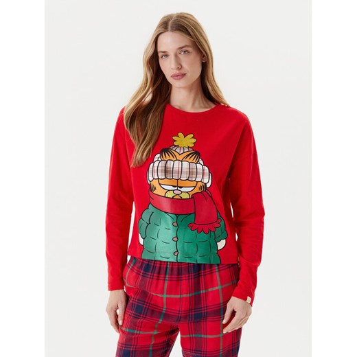 United Colors Of Benetton Koszulka piżamowa 3DKE3M06L Czerwony Regular Fit ze sklepu MODIVO w kategorii Piżamy damskie - zdjęcie 184158651