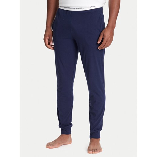 United Colors Of Benetton Spodnie piżamowe 30964F00V Granatowy Regular Fit ze sklepu MODIVO w kategorii Piżamy męskie - zdjęcie 184158670