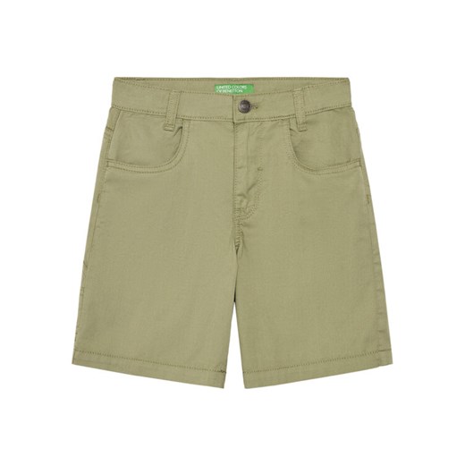 United Colors Of Benetton Szorty materiałowe 47RGC902U Zielony Regular Fit ze sklepu MODIVO w kategorii Spodenki chłopięce - zdjęcie 184158672