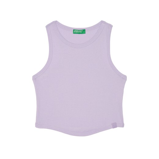 United Colors Of Benetton Top 31H3CH01F Fioletowy Slim Fit ze sklepu MODIVO w kategorii Bluzki dziewczęce - zdjęcie 184158681