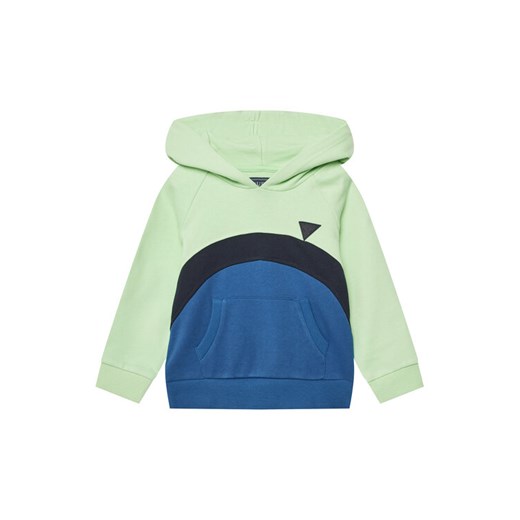 Guess Bluza N5GQ02 KA6R4 Zielony Regular Fit ze sklepu MODIVO w kategorii Bluzy chłopięce - zdjęcie 184158693