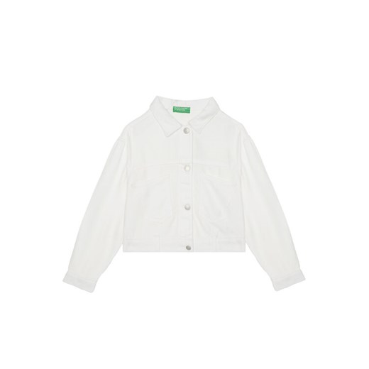 United Colors Of Benetton Kurtka przejściowa 21AQCN060 Biały Regular Fit ze sklepu MODIVO w kategorii Kurtki dziewczęce - zdjęcie 184158713