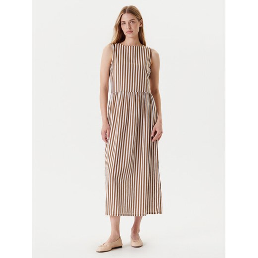 United Colors Of Benetton Sukienka letnia 48I5DV0BK Beżowy Regular Fit ze sklepu MODIVO w kategorii Sukienki - zdjęcie 184158721