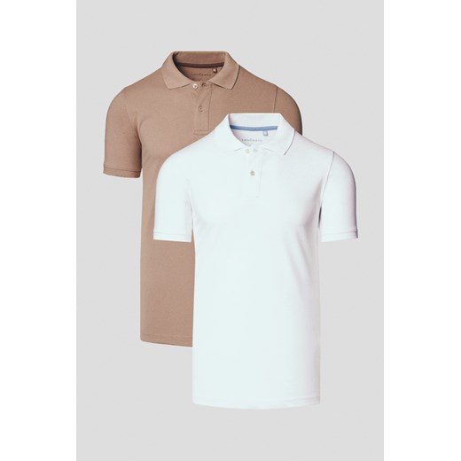 Zestaw 2 Koszulek Polo Bawełnianych Cassian ze sklepu Lancerto S.A. w kategorii T-shirty męskie - zdjęcie 184159890