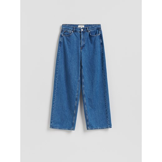 Reserved - Jeansy wide leg - niebieski ze sklepu Reserved w kategorii Jeansy damskie - zdjęcie 184160194
