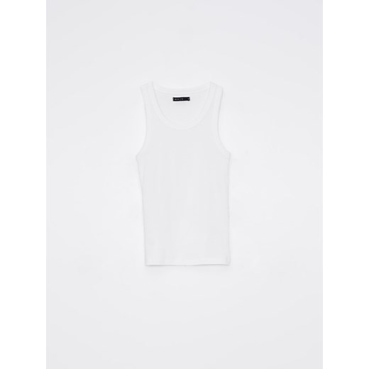Mohito - Bawełniany top - biały ze sklepu Mohito w kategorii Bluzki damskie - zdjęcie 184160712