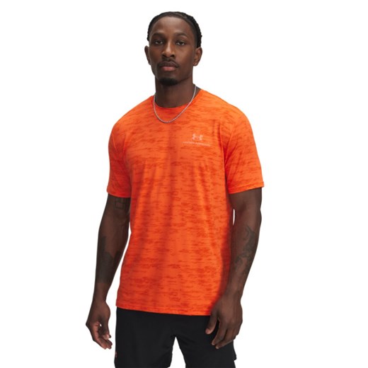 Męska koszulka treningowa Under Armour Vanish Energy Printed SS - pomarańczowa ze sklepu Sportstylestory.com w kategorii T-shirty męskie - zdjęcie 184161100
