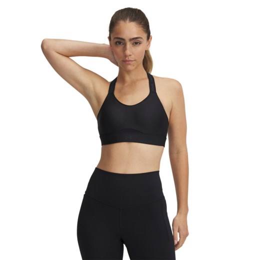Biustonosz treningowy Under Armour Infinity High Strappy - czarny ze sklepu Sportstylestory.com w kategorii Biustonosze - zdjęcie 184161104