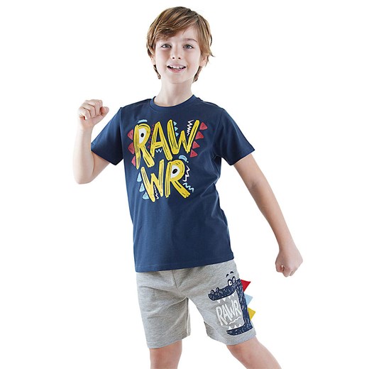 Denokids 2-częściowy zestaw w kolorze granatowo-szarym ze sklepu Limango Polska w kategorii T-shirty chłopięce - zdjęcie 184161480