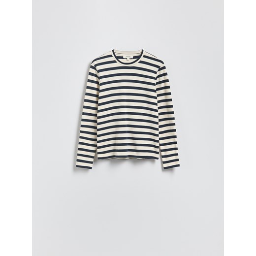 Reserved - Bawełniany longsleeve - wielobarwny ze sklepu Reserved w kategorii Bluzki damskie - zdjęcie 184161930