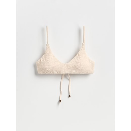 Reserved - Góra od stroju plażowego - kremowy ze sklepu Reserved w kategorii Stroje kąpielowe - zdjęcie 184162173