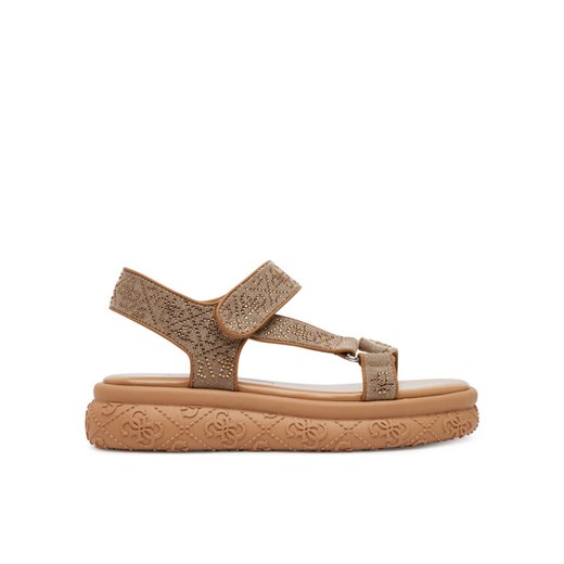 Guess Sandały FLJLD2 FAL03 Brązowy ze sklepu MODIVO w kategorii Sandały damskie - zdjęcie 184162841
