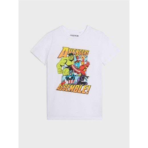Sinsay - Koszulka Avengers - biały ze sklepu Sinsay w kategorii T-shirty chłopięce - zdjęcie 184164473