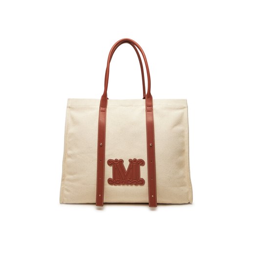 Torebka Max Mara Beachwear 2516511059650 Beżowy ze sklepu eobuwie.pl w kategorii Torby Shopper bag - zdjęcie 184164762