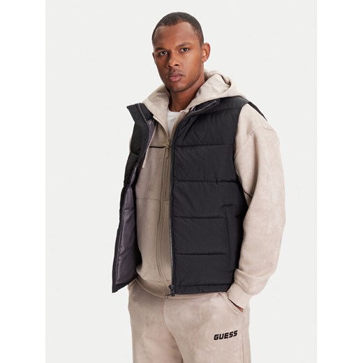 Guess Bezrękawnik Z5YL08 WGTN0 Czarny Regular Fit ze sklepu MODIVO w kategorii Kamizelki męskie - zdjęcie 184164942