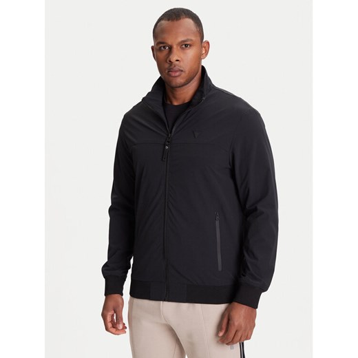Guess Kurtka przejściowa Z5YL07 WH2H0 Czarny Regular Fit ze sklepu MODIVO w kategorii Kurtki męskie - zdjęcie 184164943