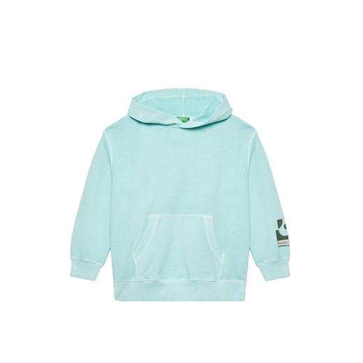United Colors Of Benetton Bluza 3WITC204G Niebieski Relaxed Fit ze sklepu MODIVO w kategorii Bluzy chłopięce - zdjęcie 184164951