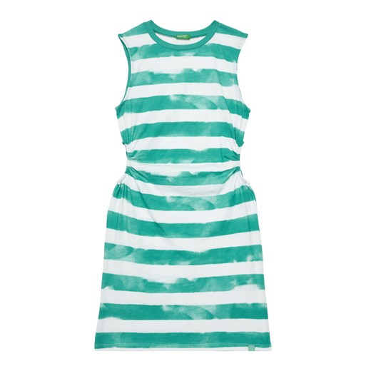 United Colors Of Benetton Sukienka letnia 3SL3CV013 Zielony Regular Fit ze sklepu MODIVO w kategorii Sukienki dziewczęce - zdjęcie 184164971