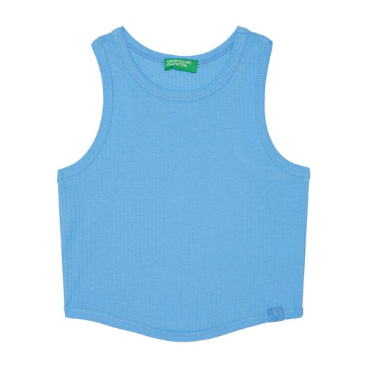 United Colors Of Benetton Top 31H3CH01F Niebieski Slim Fit ze sklepu MODIVO w kategorii Bluzki dziewczęce - zdjęcie 184165001
