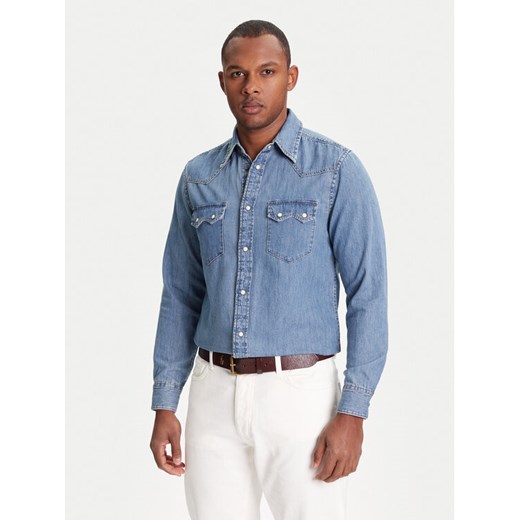 United Colors Of Benetton Koszula jeansowa 5RZKUQ03F Niebieski Regular Fit ze sklepu MODIVO w kategorii Koszule męskie - zdjęcie 184165012