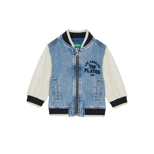 United Colors Of Benetton Kurtka bomber 2R76GN03R Niebieski Regular Fit ze sklepu MODIVO w kategorii Kurtki chłopięce - zdjęcie 184165034