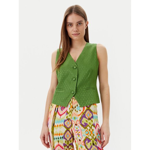 Lola Casademunt by Maite Kamizelka MS2502007 Zielony Regular Fit ze sklepu MODIVO w kategorii Kamizelki damskie - zdjęcie 184165060