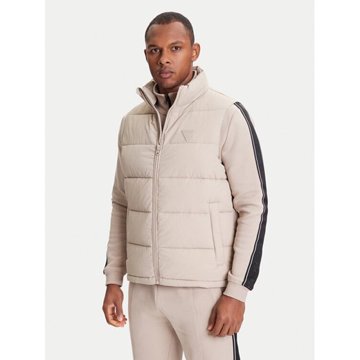 Guess Bezrękawnik Z5YL08 WGTN0 Beżowy Regular Fit ze sklepu MODIVO w kategorii Kamizelki męskie - zdjęcie 184165064