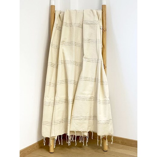 Le Comptoir de la Plage Fouta &quot;Isis&quot; w kolorze kremowym - 200 x 100 cm ze sklepu Limango Polska w kategorii Ręczniki - zdjęcie 184166001