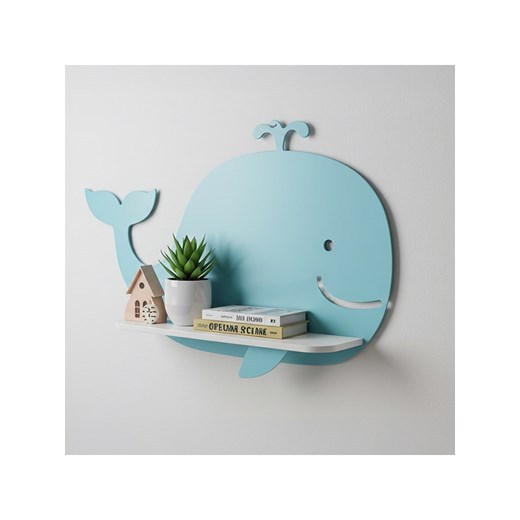 Woody Kids Regał ścienny w kolorze biało-turkusowym -  33 x 25 x 10 cm ze sklepu Limango Polska w kategorii Meble dziecięce - zdjęcie 184166070